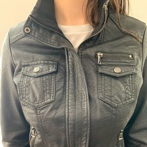 Faux Leather Jacket by Ci Sono.  SMALL